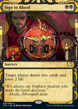 Sign in Blood (Etched Foil) [Strixhaven Mystical Archive] | Galactic Gamez