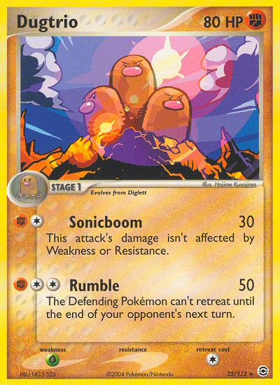 Dugtrio (22/112) [EX: FireRed & LeafGreen] | Galactic Gamez