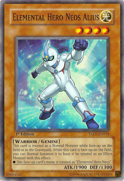 Elemental Hero Neos Alius [TAEV-EN018] Super Rare | Galactic Gamez