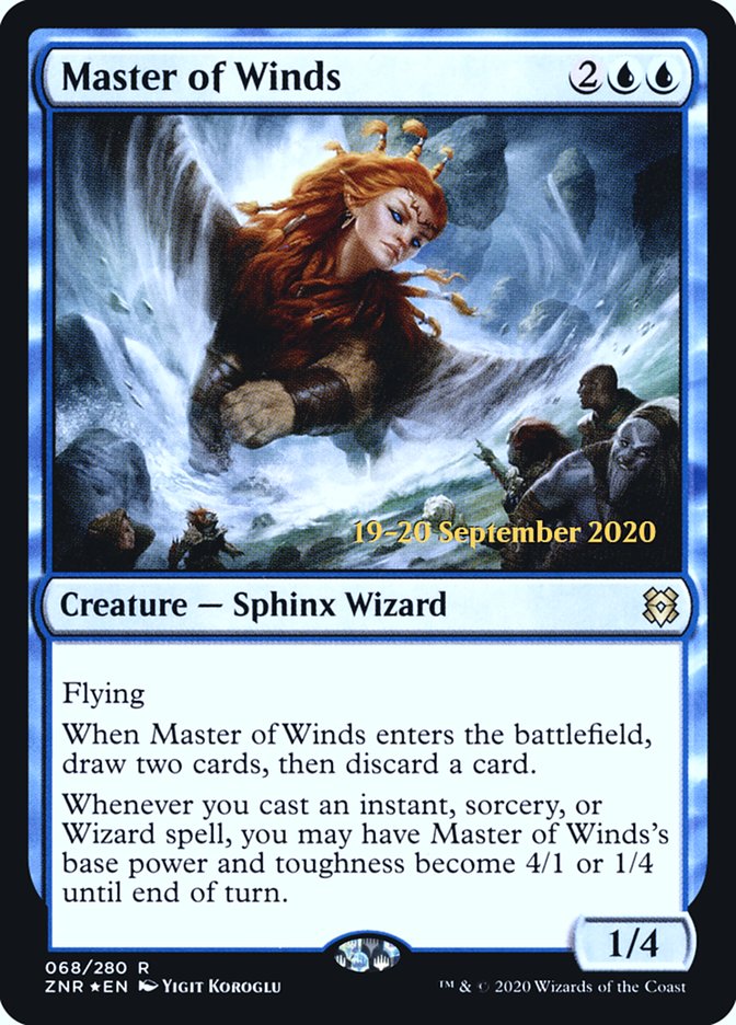 Master of Winds  [Zendikar Rising Prerelease Promos] | Galactic Gamez