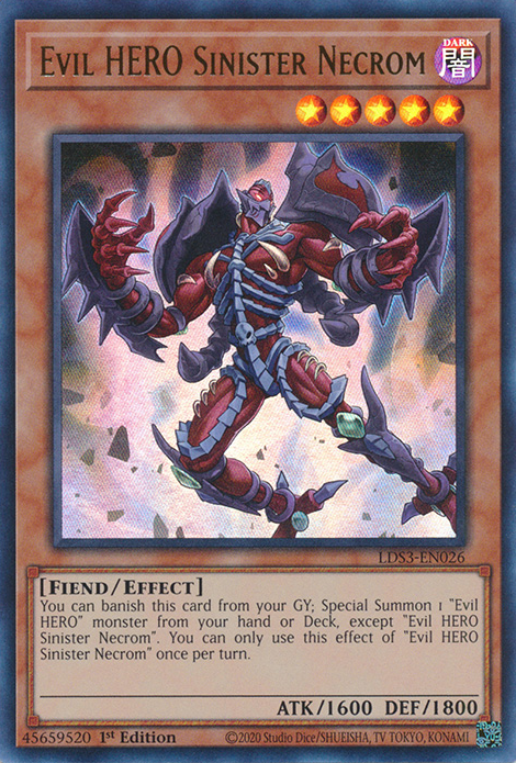 Evil HERO Sinister Necrom [LDS3-EN026] Ultra Rare | Galactic Gamez