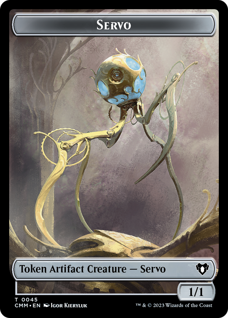 Soldier // Servo Double-Sided Token [Commander Masters Tokens] | Galactic Gamez
