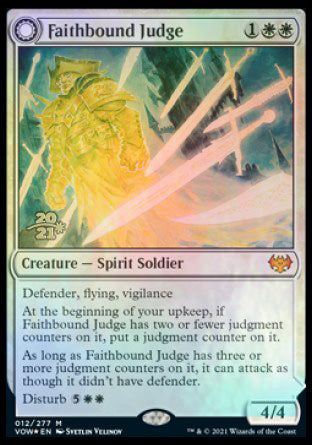 Faithbound Judge // Sinner's Judgment [Innistrad: Crimson Vow Prerelease Promos] | Galactic Gamez