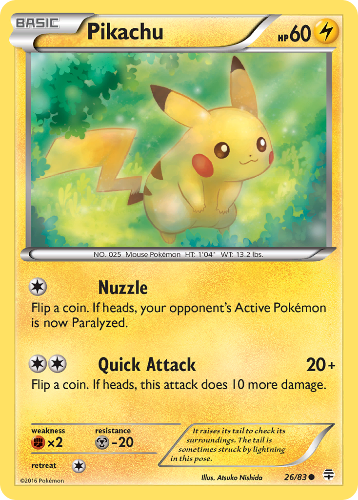 Pikachu (26/83) [XY: Generations] | Galactic Gamez