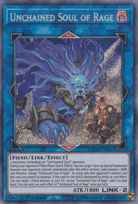 Unchained Soul of Rage [CHIM-EN043] Secret Rare | Galactic Gamez