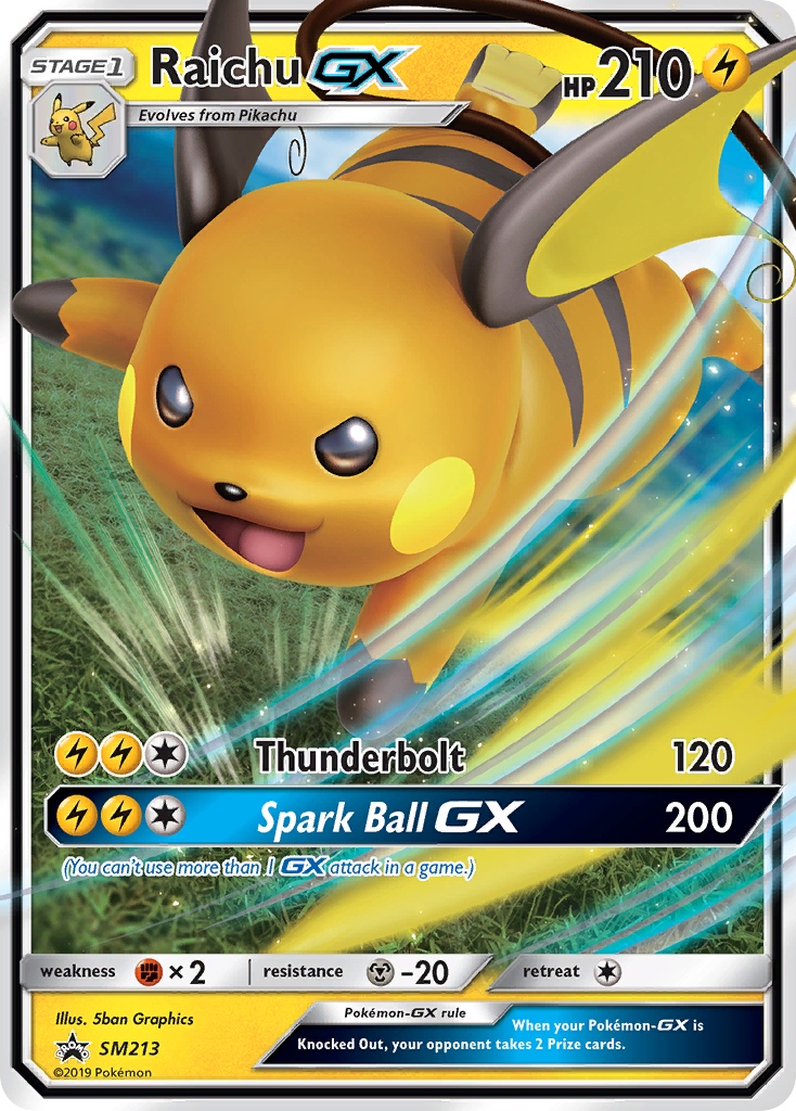 Raichu GX (SM213) [Sun & Moon: Black Star Promos] | Galactic Gamez