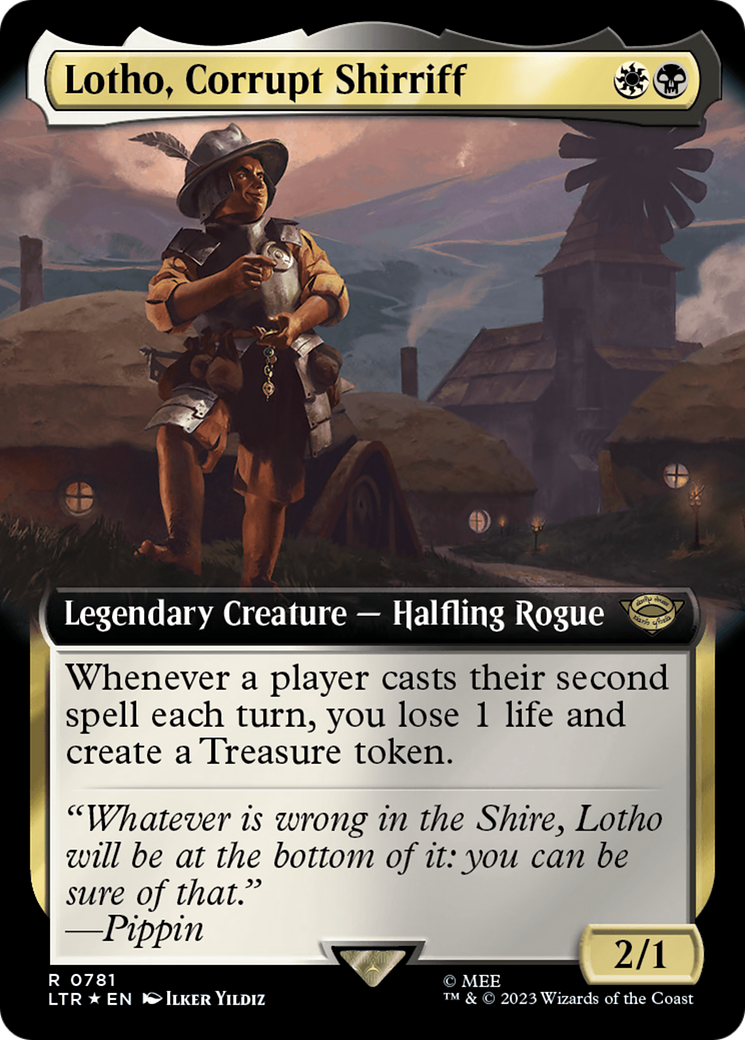 Lotho, Corrupt Shirriff (Extended Art) (Surge Foil) [The Lord of the Rings: Tales of Middle-Earth] | Galactic Gamez