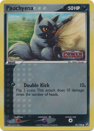 Poochyena (58/108) (Stamped) [EX: Power Keepers] | Galactic Gamez