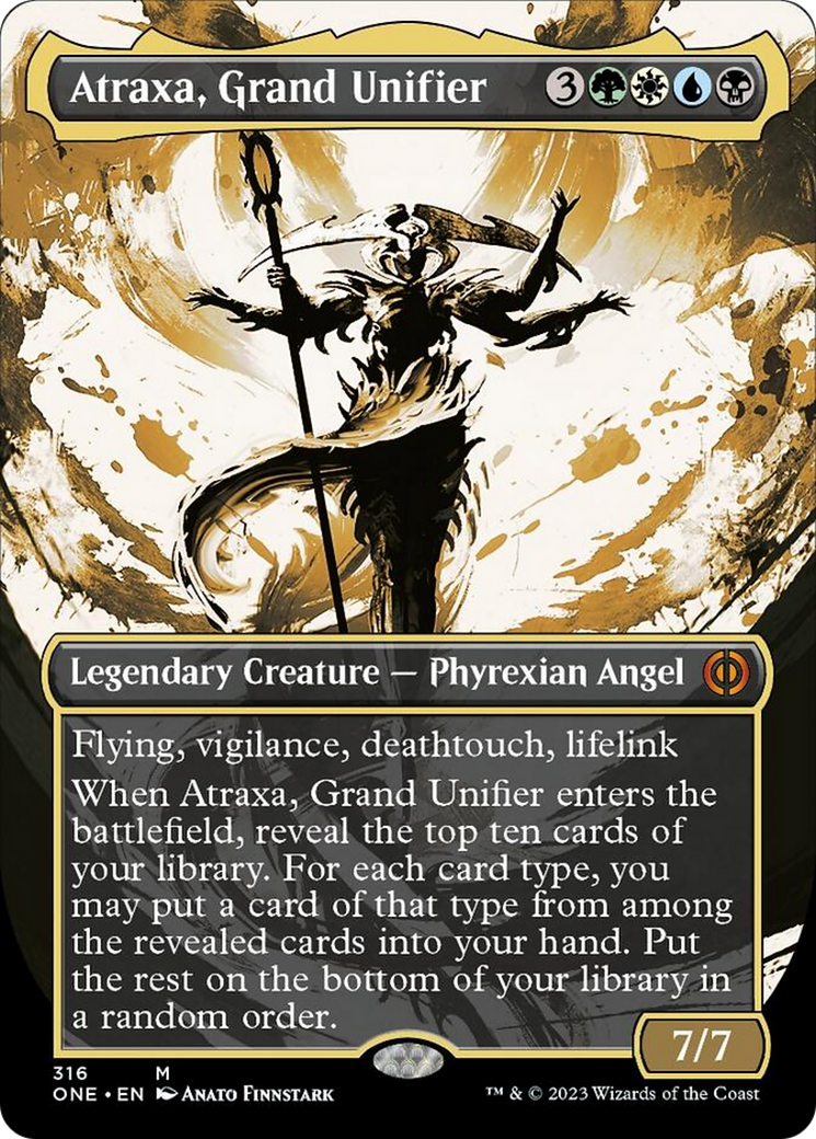 Atraxa, Grand Unifier (Borderless Ichor) [Phyrexia: All Will Be One] | Galactic Gamez