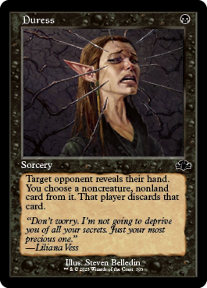 Duress (Retro) [Dominaria Remastered] | Galactic Gamez