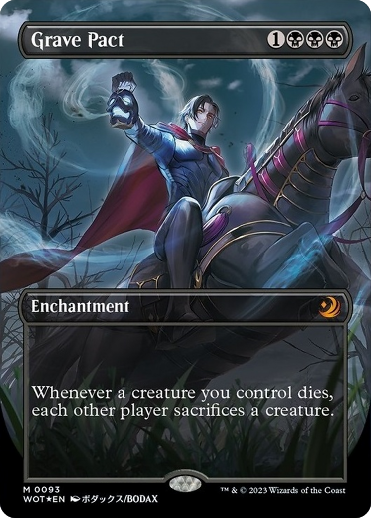 Grave Pact (Anime Borderless) (Confetti Foil) [Wilds of Eldraine: Enchanting Tales] | Galactic Gamez