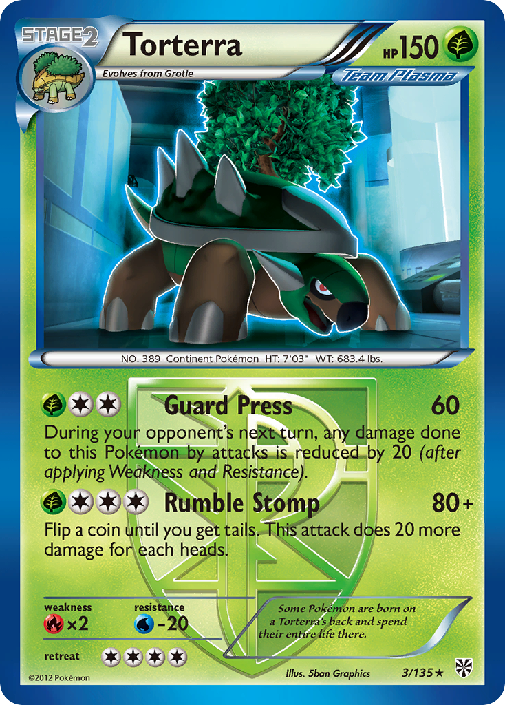 Torterra (3/135) [Black & White: Plasma Storm] | Galactic Gamez