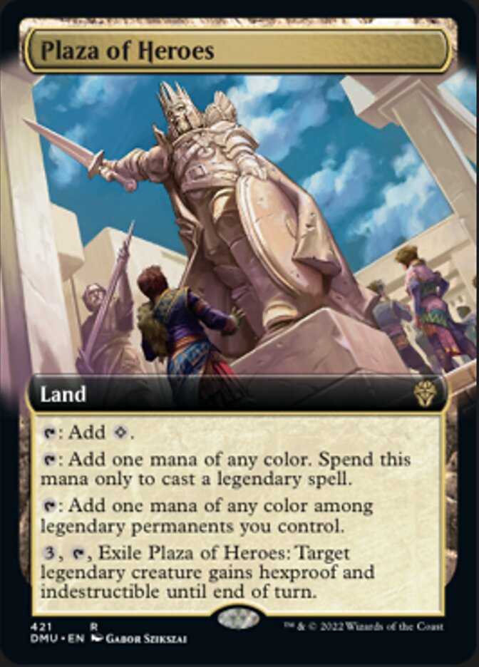 Plaza of Heroes (Extended Art) [Dominaria United] | Galactic Gamez