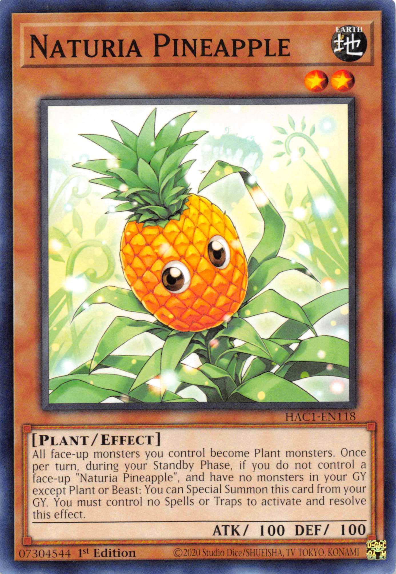 Naturia Pineapple [HAC1-EN118] Common | Galactic Gamez