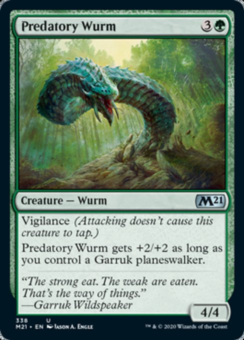 Predatory Wurm [Core Set 2021] | Galactic Gamez