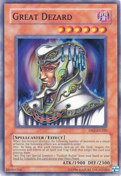 Great Dezard [DB2-EN220] Super Rare | Galactic Gamez