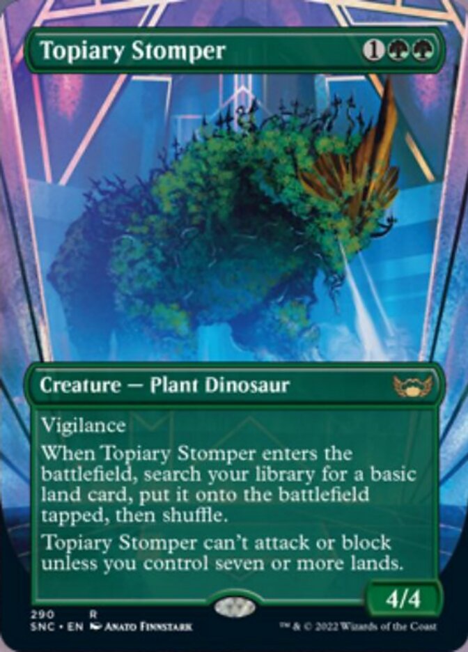 Topiary Stomper (Borderless Alternate Art) [Streets of New Capenna] | Galactic Gamez