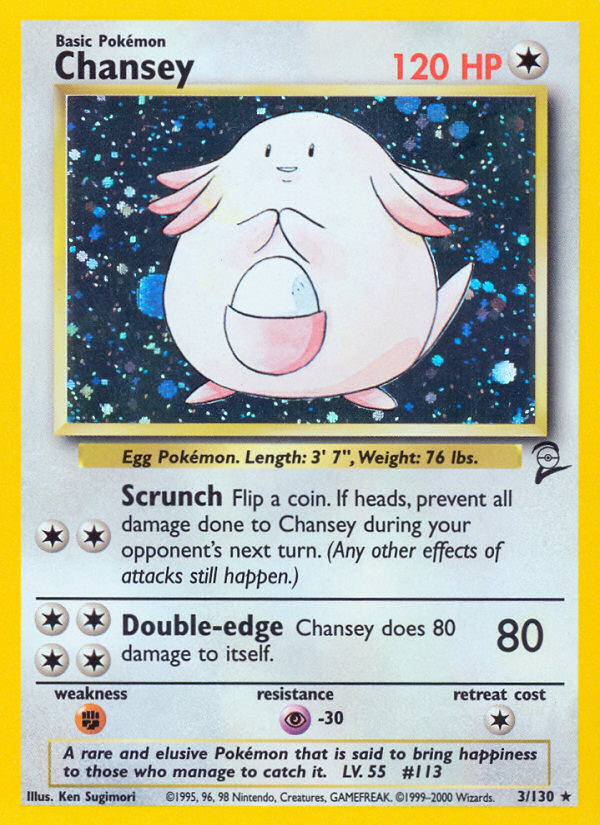 Chansey (3/130) [Base Set 2] | Galactic Gamez