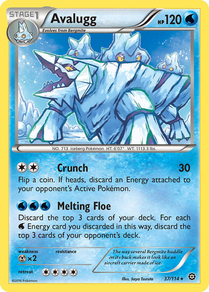 Avalugg (37/114) [XY: Steam Siege] | Galactic Gamez