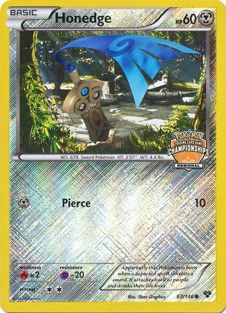 Honedge (83/146) (Regional Championship Promo) [XY: Base Set] | Galactic Gamez