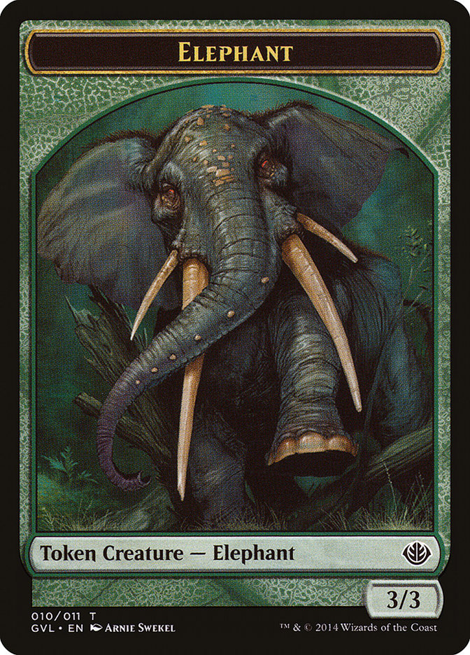 Elephant Token (Garruk vs. Liliana) [Duel Decks Anthology Tokens] | Galactic Gamez