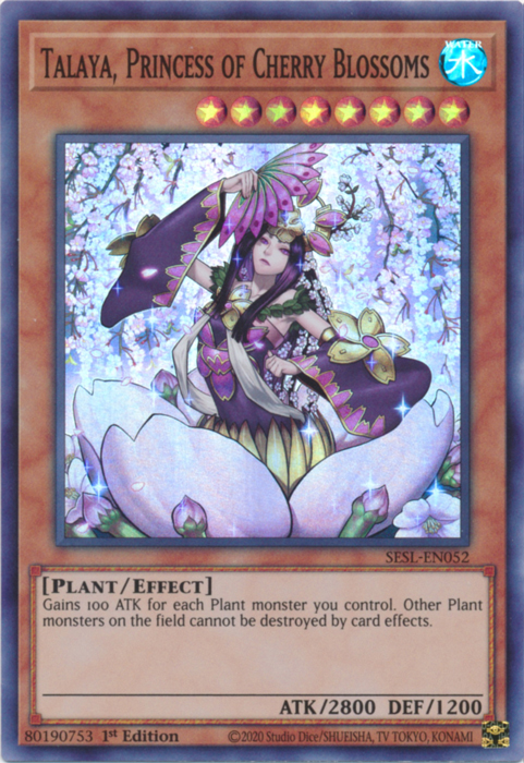 Talaya, Princess of Cherry Blossoms [SESL-EN052] Super Rare | Galactic Gamez