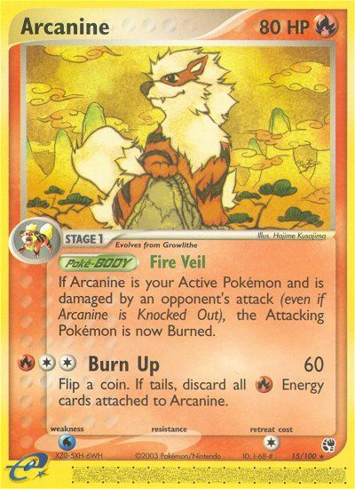 Arcanine (15/100) [EX: Sandstorm] | Galactic Gamez