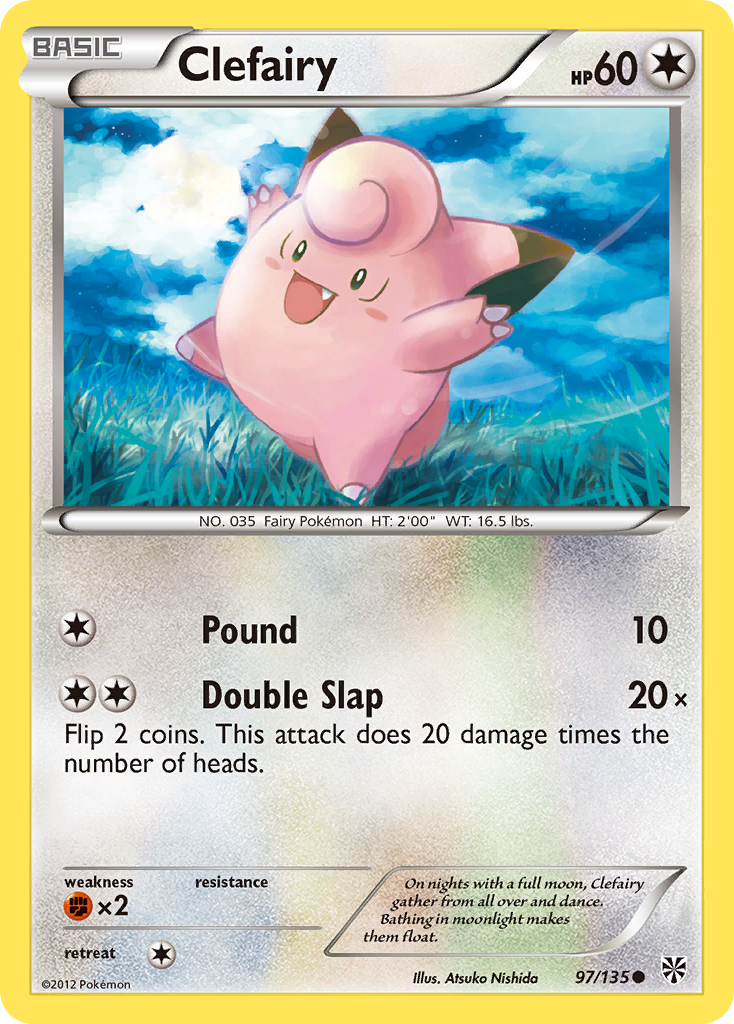 Clefairy (97/135) [Black & White: Plasma Storm] | Galactic Gamez