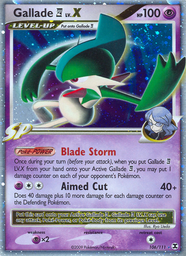 Gallade LV.X (106/111) [Platinum: Rising Rivals] | Galactic Gamez