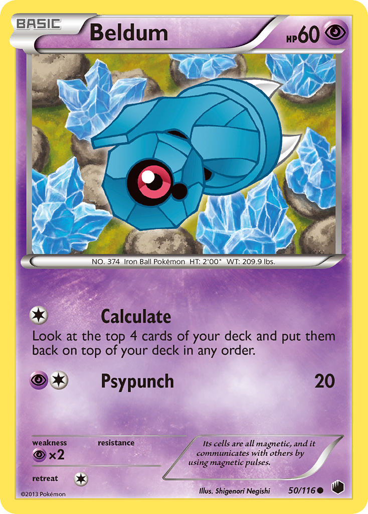 Beldum (50/116) [Black & White: Plasma Freeze] | Galactic Gamez