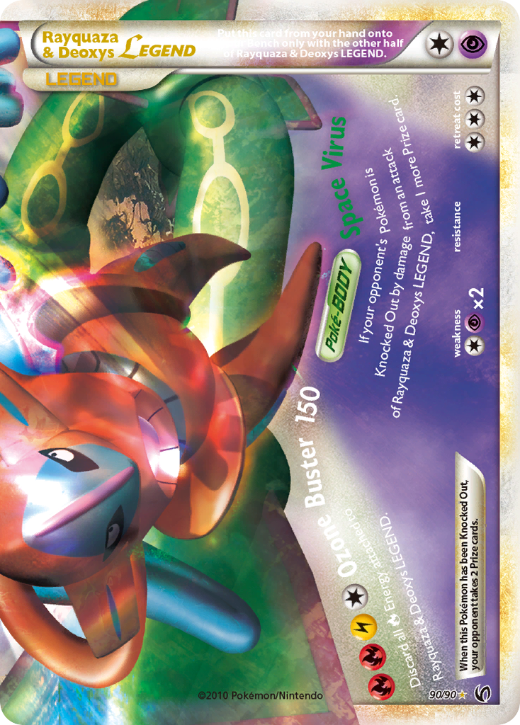 Rayquaza & Deoxys LEGEND (90/90) [HeartGold & SoulSilver: Undaunted] | Galactic Gamez