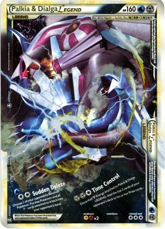 Palkia & Dialga LEGEND (101/102) (Jumbo Card) [HeartGold & SoulSilver: Triumphant] | Galactic Gamez