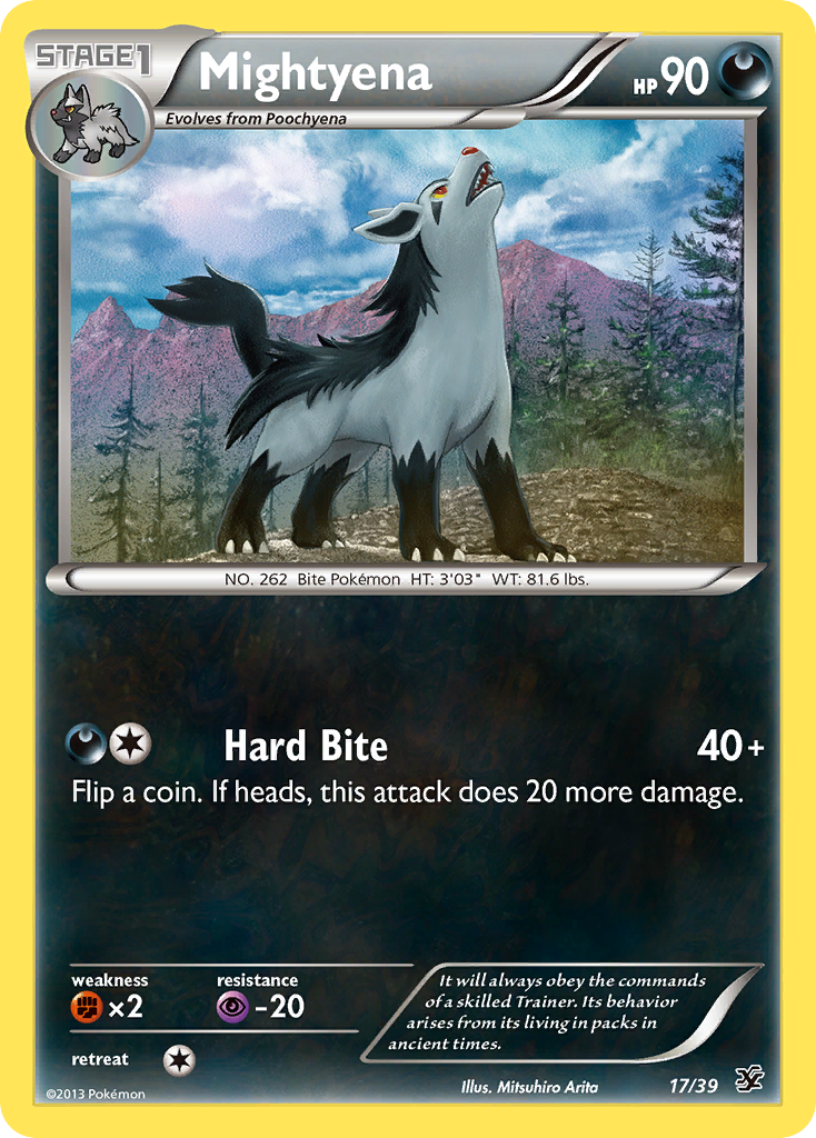 Mightyena (17/39) [XY: Kalos Starter Set] | Galactic Gamez