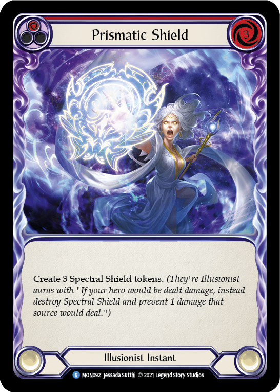 Prismatic Shield (Red) [MON092] 1st Edition Normal | Galactic Gamez