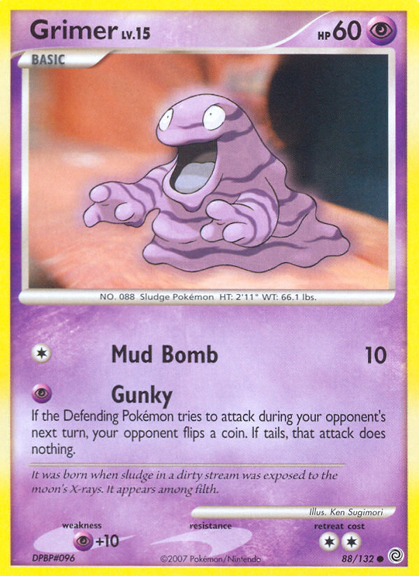 Grimer (88/132) [Diamond & Pearl: Secret Wonders] | Galactic Gamez