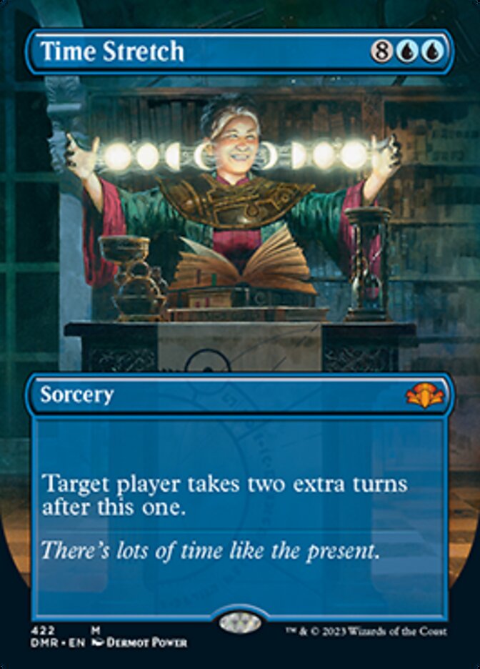 Time Stretch (Borderless Alternate Art) [Dominaria Remastered] | Galactic Gamez