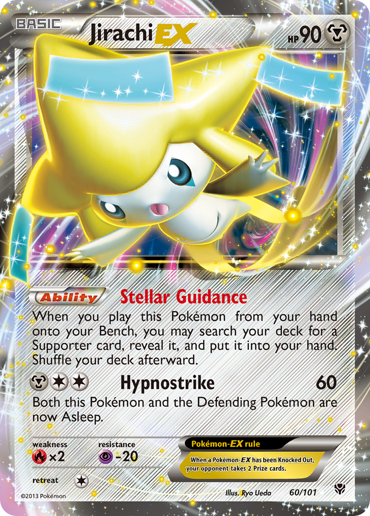 Jirachi EX (60/101) [Black & White: Plasma Blast] | Galactic Gamez