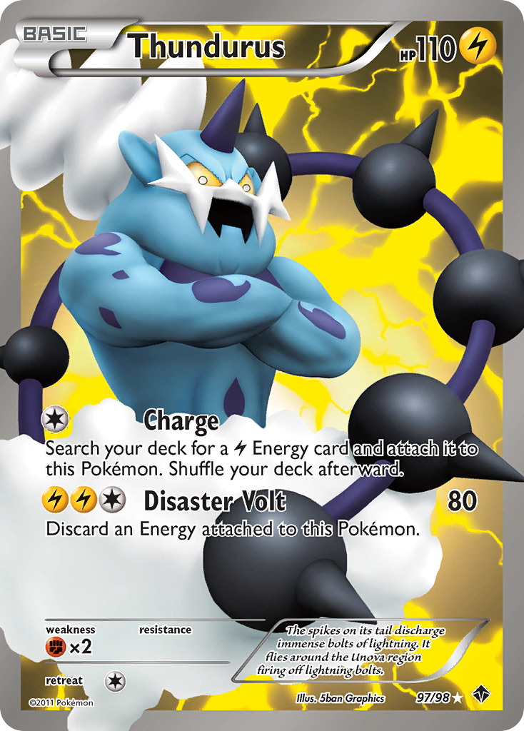 Thundurus (97/98) [Black & White: Emerging Powers] | Galactic Gamez