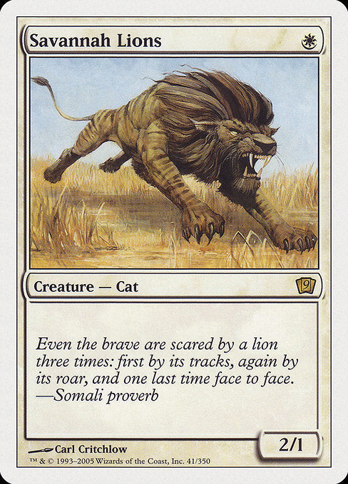 Savannah Lions [Ninth Edition] | Galactic Gamez