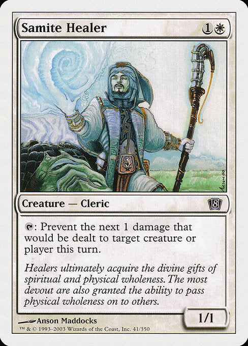 Samite Healer [Eighth Edition] | Galactic Gamez