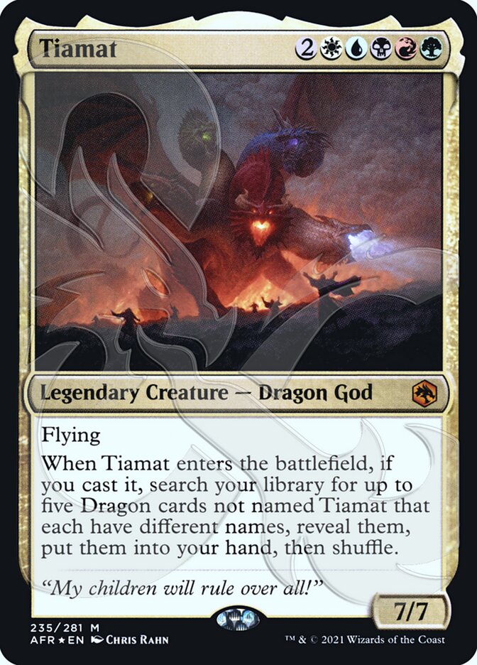 Tiamat (Ampersand Promo) [Dungeons & Dragons: Adventures in the Forgotten Realms Promos] | Galactic Gamez