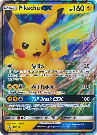 Pikachu GX (SM232) (Jumbo Card) [Sun & Moon: Black Star Promos] | Galactic Gamez