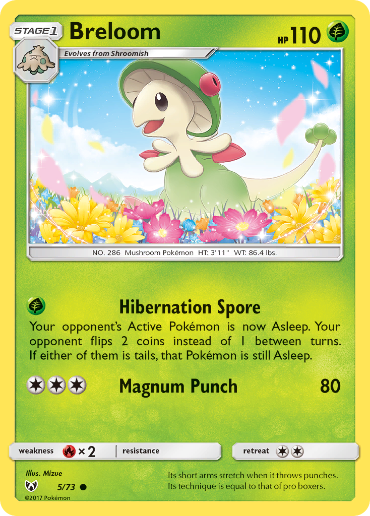 Breloom (5/73) [Sun & Moon: Shining Legends] | Galactic Gamez