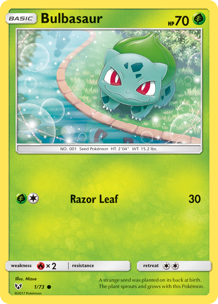 Bulbasaur (1/73) [Sun & Moon: Shining Legends] | Galactic Gamez