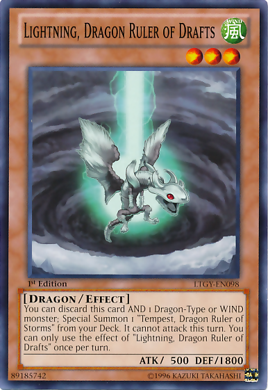 Lightning, Dragon Ruler of Drafts [LTGY-EN098] Common | Galactic Gamez