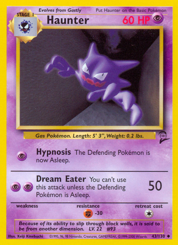 Haunter (43/130) [Base Set 2] | Galactic Gamez