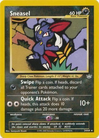 Sneasel (24/64) [Neo Revelation Unlimited] | Galactic Gamez