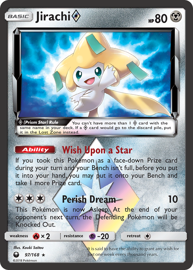 Jirachi (97/168) (Prism Star) [Sun & Moon: Celestial Storm] | Galactic Gamez