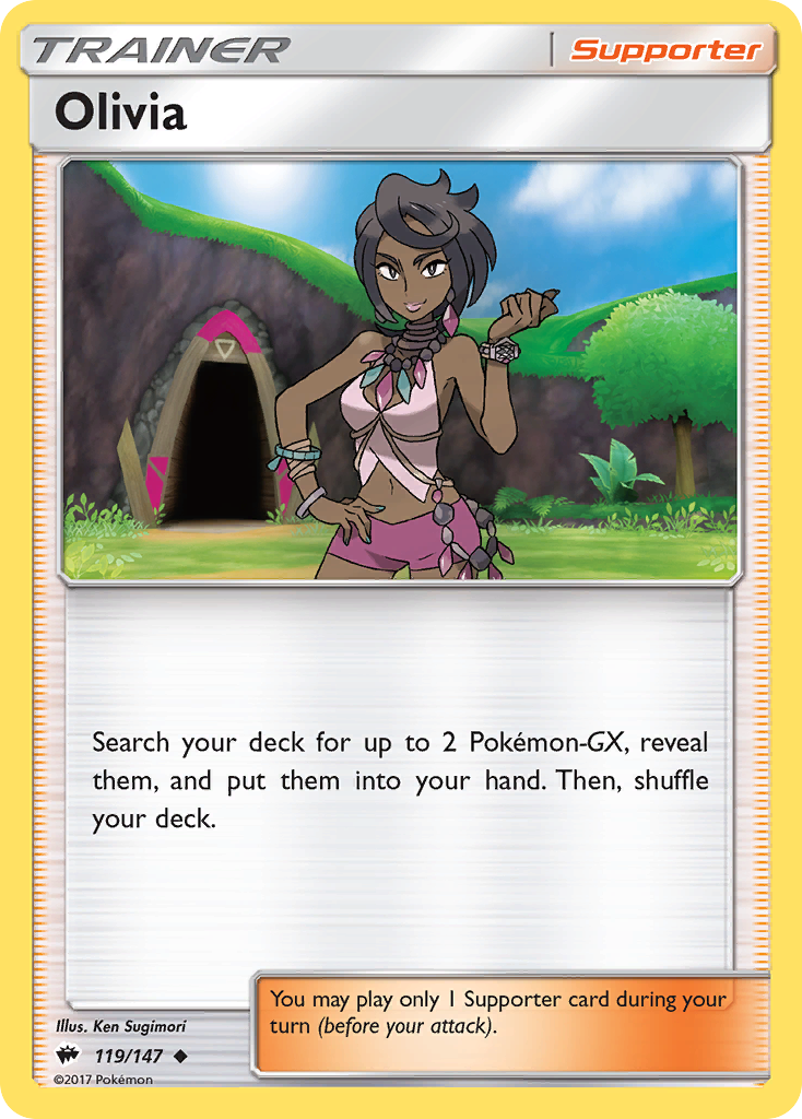 Olivia (119/147) [Sun & Moon: Burning Shadows] | Galactic Gamez