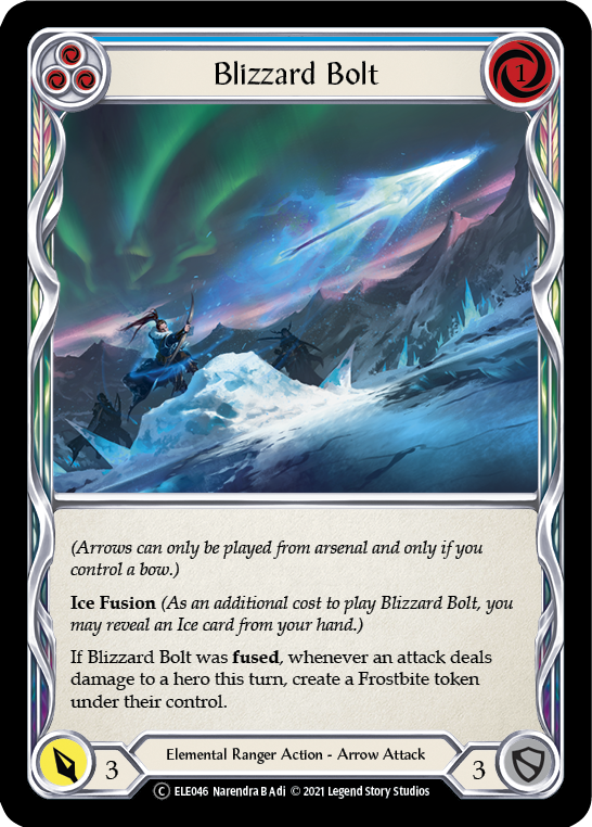 Blizzard Bolt (Blue) [U-ELE046] Unlimited Normal | Galactic Gamez